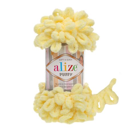 Alize Puffy 013 - pastelovo žltá